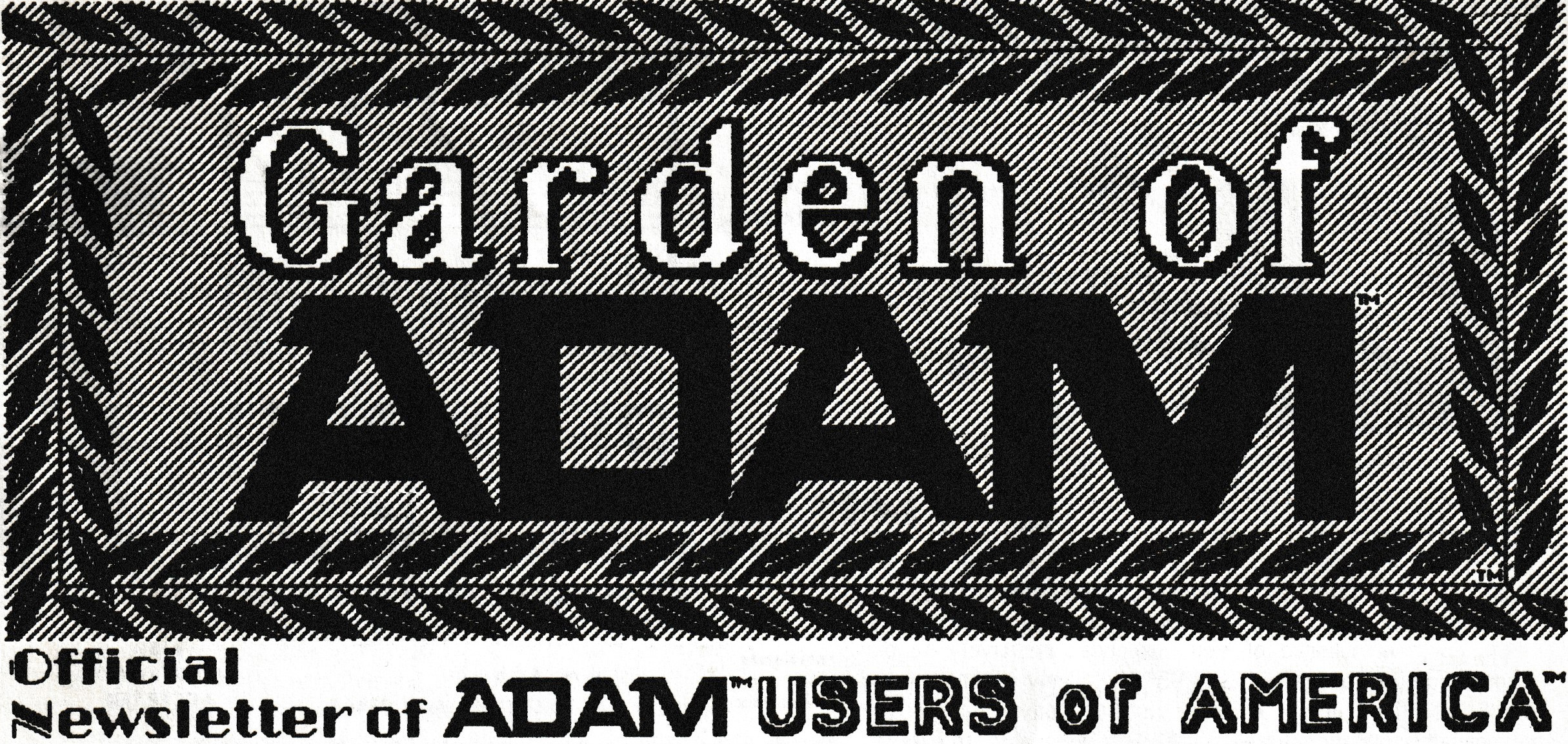Garden of ADAM Newsletter Logo